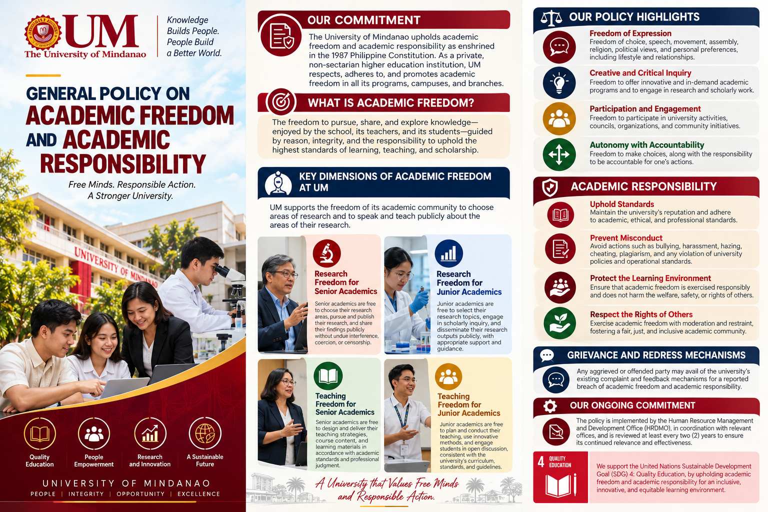 UM Upholds Academic Freedom and Responsibility for a Stronger Academic Community